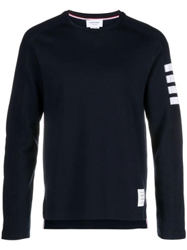 Thom Browne 4 Bar Cotton Crewneck Sweater