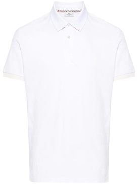 Pegaso-embroidered cotton polo shirt