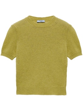 Prada Short-Sleeve Cashmere Sweater