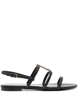 Saint Laurent Cassandra Flat Sandals Shoes