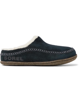 Falcon Ridge II Fleece-Lined Suede Slippers