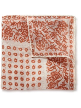 Printed Cashmere Pocket Square