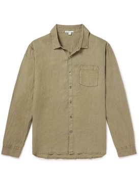 Garment-Dyed Linen Shirt