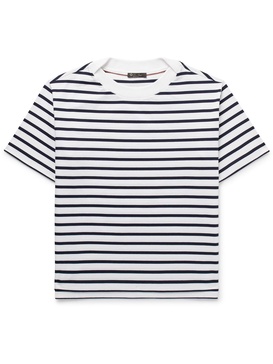 Striped Cotton-Jersey T-Shirt