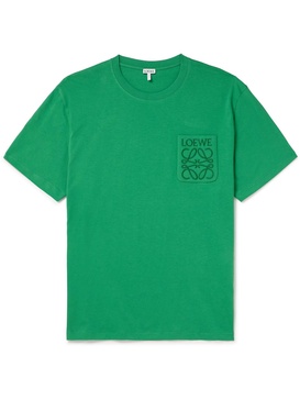 Logo-Embroidered Cotton-Jersey T-Shirt