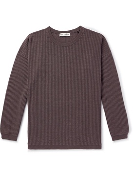 Ribbed Recycled Silk-Blend Sweater