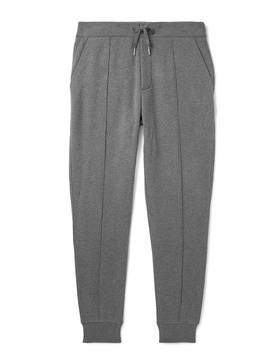 Logo-Embroidered Cotton-Blend Fleece Sweatpants