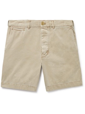 Straight-Leg Cotton-Twill Shorts