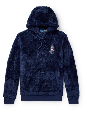 Logo-Embroidered Fleece Hoodie