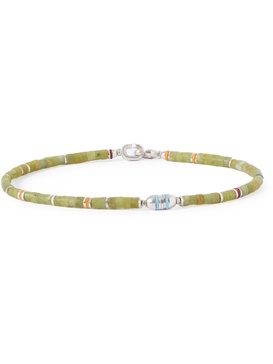 Cherish Sterling Silver Jade Beaded Bracelet