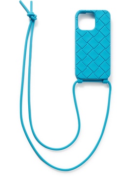 Intrecciato Rubber iPhone 13 Pro Case with Lanyard