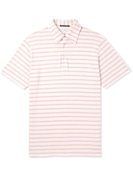 Striped Jersey Polo Shirt