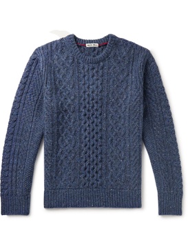 Cable-Knit Merino Wool-Blend Sweater