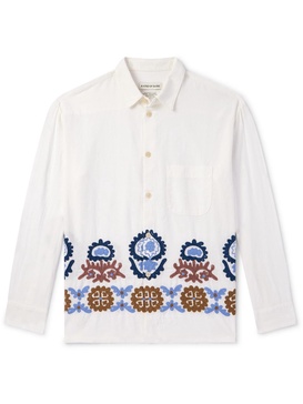 Gusto Embroidered Cotton Shirt