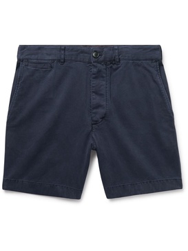 Straight-Leg Cotton-Twill Shorts