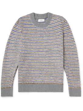 Striped Merino Wool Jacquard Sweater