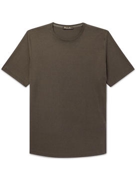 Silk and Cotton-Blend Jersey T-Shirt