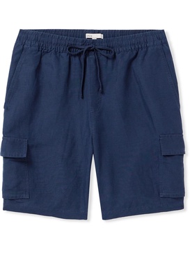 Air Straight-Leg Linen and Lyocell-Blend Drawstring Cargo Shorts