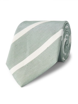 8cm Striped Silk-Jacquard Tie