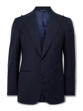 Slim-Fit Wool, Linen and Silk-Blend Suit Jacket