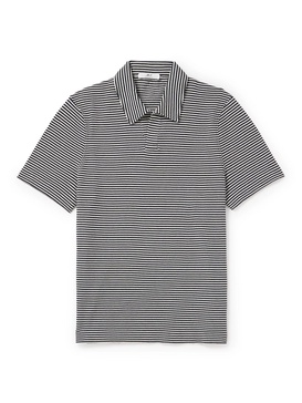 Striped Organic Cotton Polo Shirt