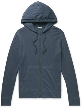 Loopback Supima Cotton-Jersey Zip-Up Hoodie