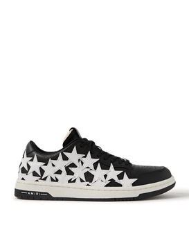 Stars Low Appliquéd Leather Sneakers