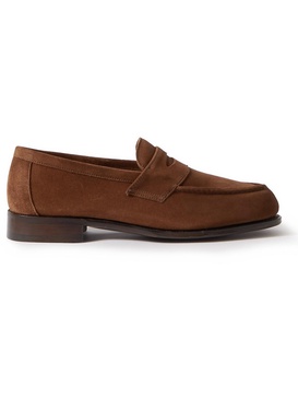 Cannes Suede Penny Loafers