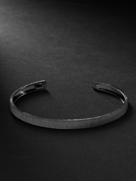 Macri Blackened White Gold Bangle