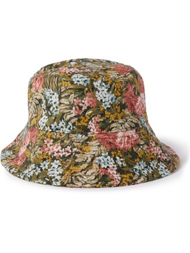 Floral-Print Cotton-Blend Canvas Bucket Hat