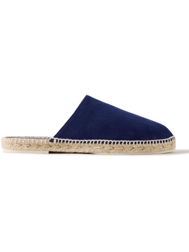 Seaside Walk Suede Backless Espadrilles