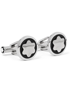 Stainless Steel and Onyx Cufflinks