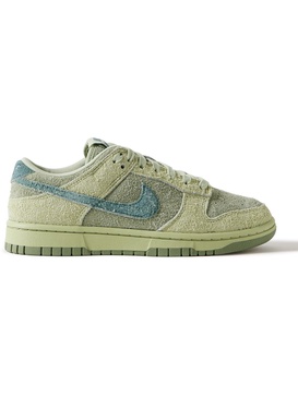 Dunk Low Brushed-Suede Sneakers