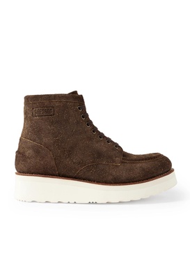 Asa Textured-Suede Boots