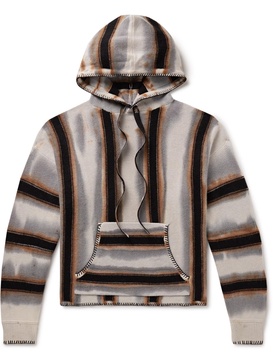 Baja Striped Cashmere and Wool-Blend Hoodie