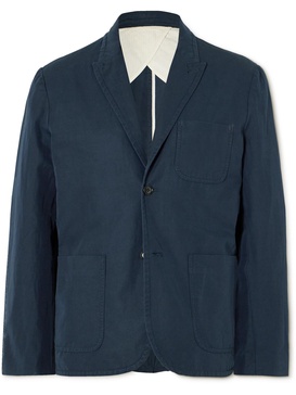 Mill Cotton and Linen-Blend Blazer