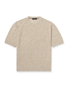 Tori Linen and Silk-Blend T-Shirt