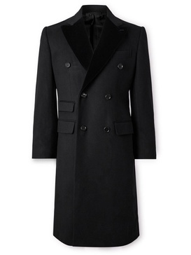 Double-Breasted Wool and Cashmere-Blend Coat