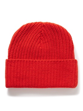 Ribbed Cashmere Beanie