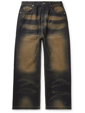 Geth Wide-Leg Distressed Jeans