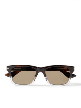 Square-Frame Tortoiseshell Acetate Sunglasses