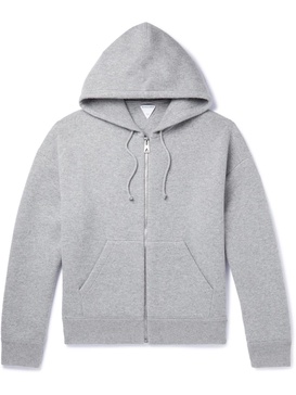 Cashmere-Blend Zip-Up Hoodie