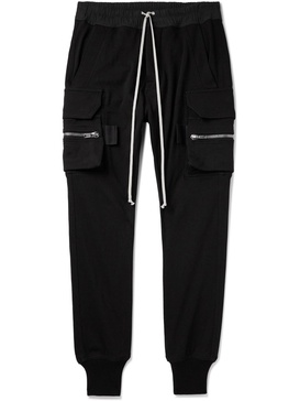 Mastodon Tapered Cotton-Jersey Drawstring Cargo Trousers