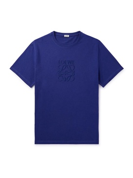 Logo-Embroidered Cotton-Jersey T-Shirt