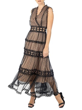 Serena Scalloped Lace Maxi Dress