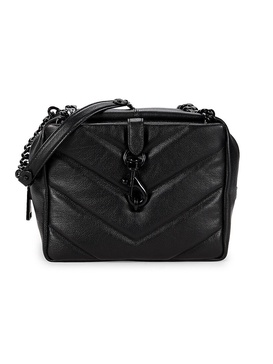 Maxi Edie Quilted Leather Top Handle Bag