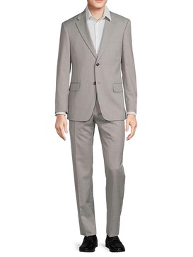 Modern Fit Virgin Wool Blend Suit