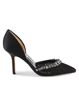 Everley 89MM Embellished D'Orsay Pumps