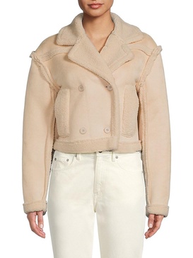 Aurora Faux Shearling Bomber Jacket