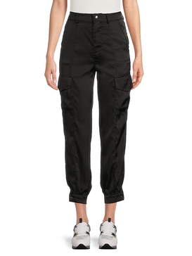 Satin Cargo Pants